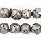 The Bead Chest Silver Bell Pendants (16mm) - Great for Christmas Crafts, Holiday Decor, Jingles, Ornaments, and More
